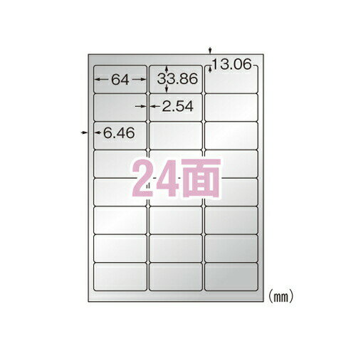 エーワン 屋外でも使えるラベル シルバーツヤ消し レーザー A4 24面 5シート 31058＼着後レビューでプレゼント有！／