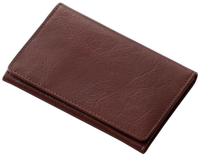 レイメイ藤井 名刺入（笹マチ） ダークブラウン NN8007E