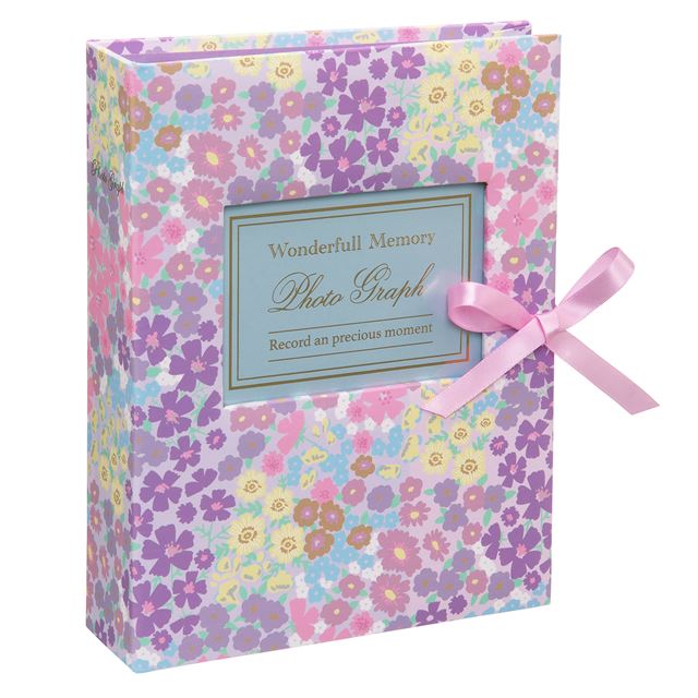 セキセイ アルバム ミックスフラワーパープル XP-3341-00