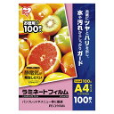 アイリスオーヤマ ラミネートフィルム100ミクロン A4 LFT-A4100
