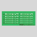 クラウン テンプレート長体数字 CR-TN23-G