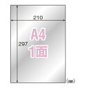 ヒサゴ 屋外用ラベル シルバーフィルム A4 1面 6シート KLPS862S 耐水 耐光 強粘着