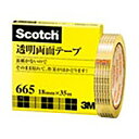 スリーエム 透明両面テープ18mm665-3-18