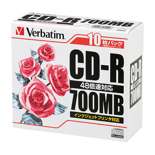 バーベイタム CD−R(Data)P−Cyanine SR80PP10 バーベイタム CD−R(Data)P−Cyanine SR80PP10