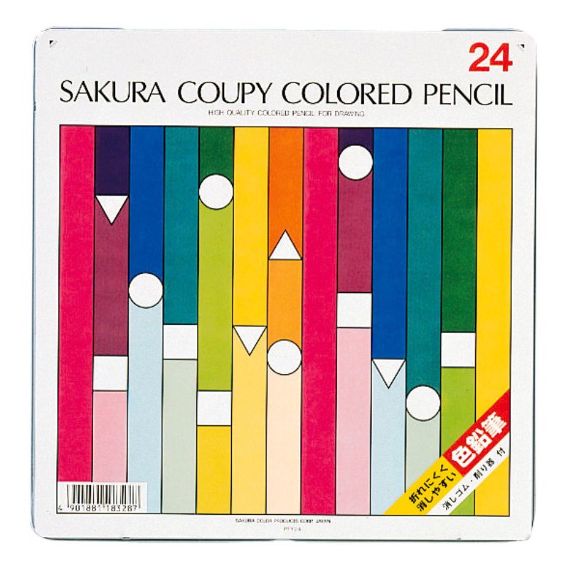 サクラクレパス クーピー色鉛筆24色（スタンダード） PFY24