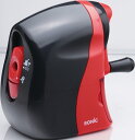 ソニック かるハーフ 手動鉛筆削り 黒赤 SK-802-R