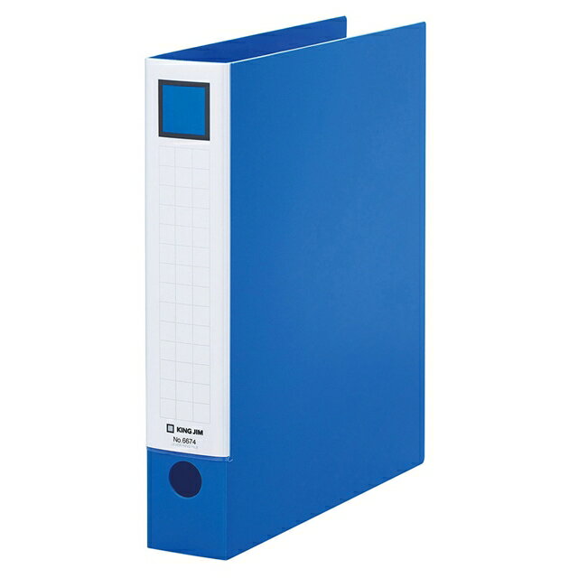 キングジム レバ−リングファイル 青 6674アオ