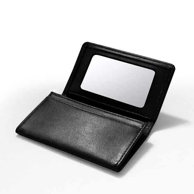 コレクト 名刺入れ 鏡付き 黒 CP-21V-BK