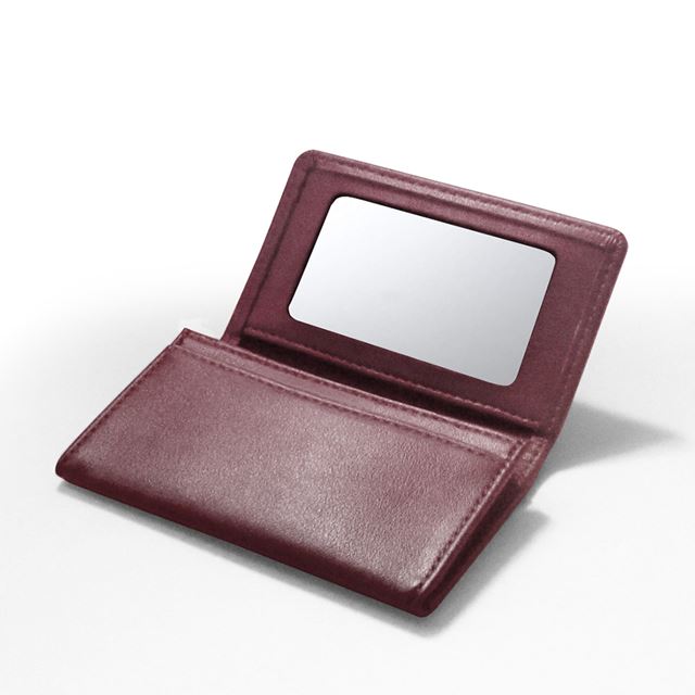 コレクト 名刺入れ 鏡付き ワイン CP-21V-WI