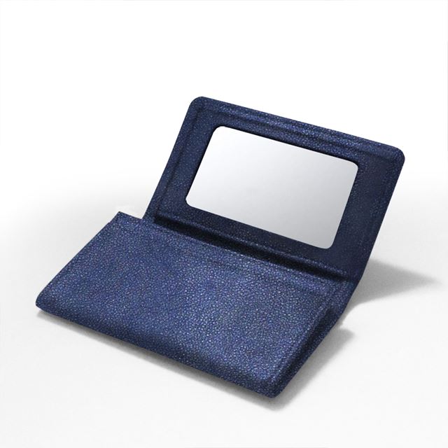 コレクト 名刺入れ 鏡付き 紺 CP-21V-BL