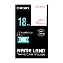 カシオ ネームランドテープ18mm 白/赤文字 XR-18WER