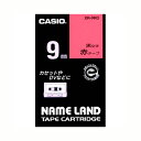 カシオ ネームランドテープ 9mm 赤/黒文字 XR-9RD