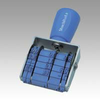 シャチハタ 欧文トビ日付 5号小切手用 明朝体 NFB-5KM