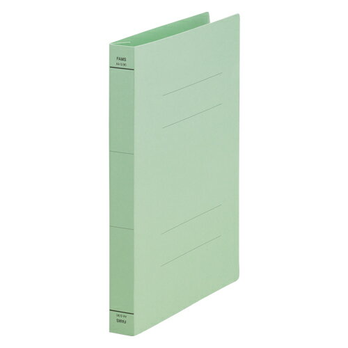 FAMS フラットファイル背ワイド グリーン10冊 219476