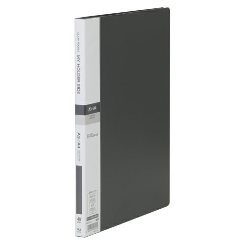 テージー マイホルダーサイド A4縦 40P 黒 MS-344-01