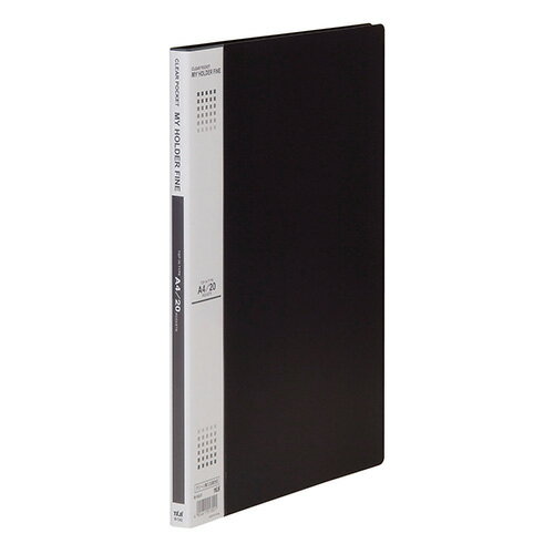 テージー　マイホルダーファイン　黒　A4　20P M-1042-01