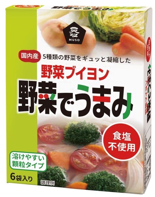 ムソー 野菜ブイヨン 野菜でうまみ 6包 ×1個\着後レビューでプレゼント有!/