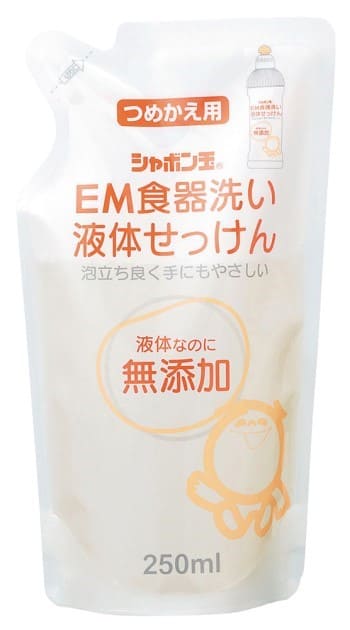 シャボン玉 EM食器洗い液体せっけん詰替 250ml ×1個