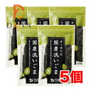 オーサワの国産洗いごま(黒)未焙煎 100g ×5個
