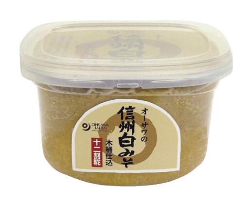 オーサワの信州白みそ(十二割糀木桶仕込み) 750g ×1個 オーサワの信州白みそ(十二割糀木桶仕込み) 750g ×1個