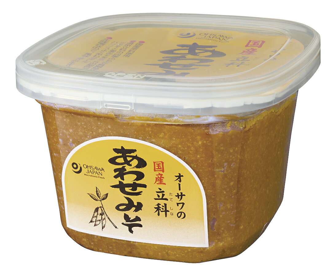 国産米・麦・大豆使用米みそと麦みそをブレンド　風味よく味わい深い■天然醸造法 ■酒精不使用■本場信州産■米味噌5：麦味噌5　■一夏以上熟成　■生味噌(非加熱)　■淡赤茶色　■塩分約11%※温度が高くなると味噌の色が濃くなることがありますが、品質に問題はありません。購入後は未開封の状態でも冷蔵庫での保管をおすすめいたします。リニューアルに伴い、パッケージ・内容等予告なく変更する場合がございます。予めご了承下さい。