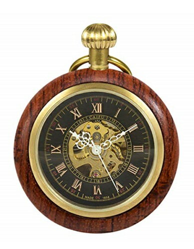 全国送料無料 木製 ウッド懐中時計 アンティーク...の商品画像