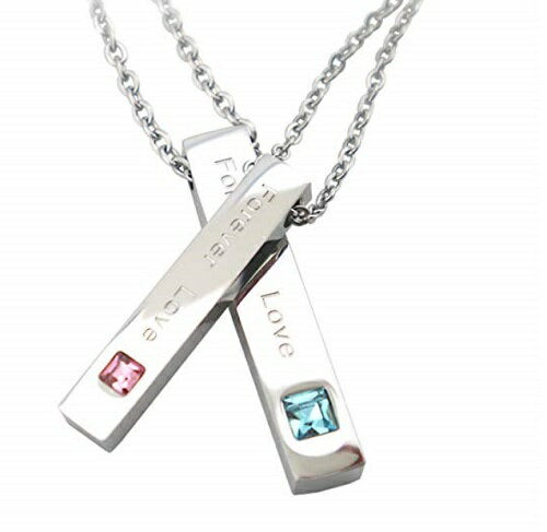 【送料無料】ペアネックレス ネックレス ペアアクセ ペアアクセサリー メンズ レディース 2本セット ステンレス製 シンプル おしゃれ カップル ペア お揃い ...