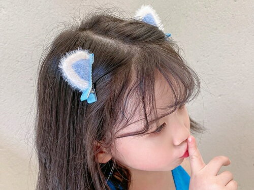 猫耳 ヘアピン ヘアクリップ アクセサリー 三色セット かわいい 子猫 スパンコールヘアクリップ キッズ 子供 大人 ハロウィン 送料無料 2