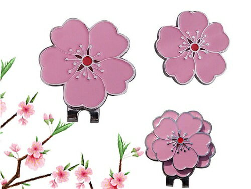 ゴルフマーカー ゴルフマーク さくら ゴルフ用品 ゴルフ小物 マグネット付 桜 花 おしゃれ かわいい 花びら マーカー 送料無料