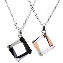 全国送料無料 ペアネックレス ステンレス ビジュー シルバー ペア ペアネックレス ペアアクセ ペアアクセサリー カップル ペア お揃い おそろい 夫婦 恋人 ...