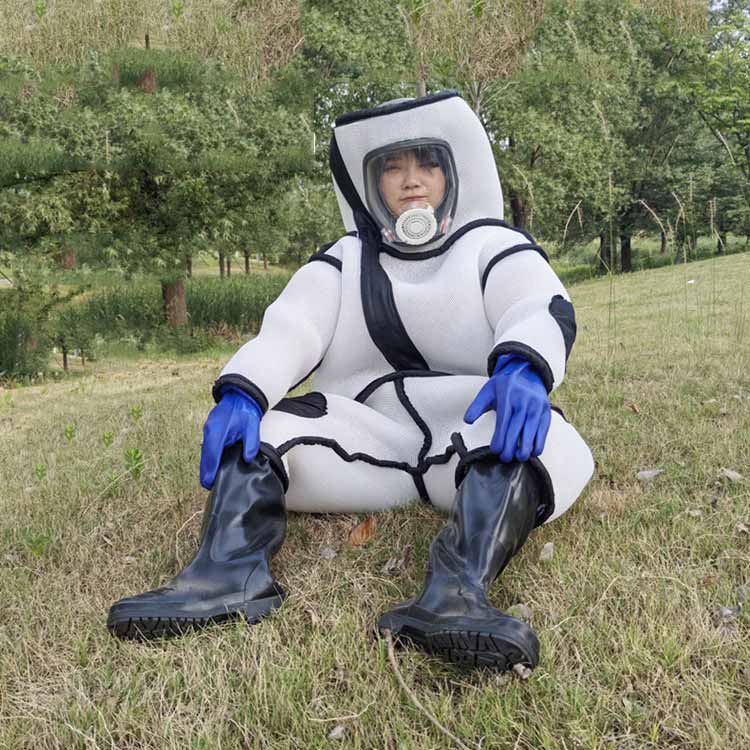 スズメ蜂 ツマアカスズメバチ ファン付き スズメ蜂 万全防護服 蜂駆除用 手袋 蜂の...