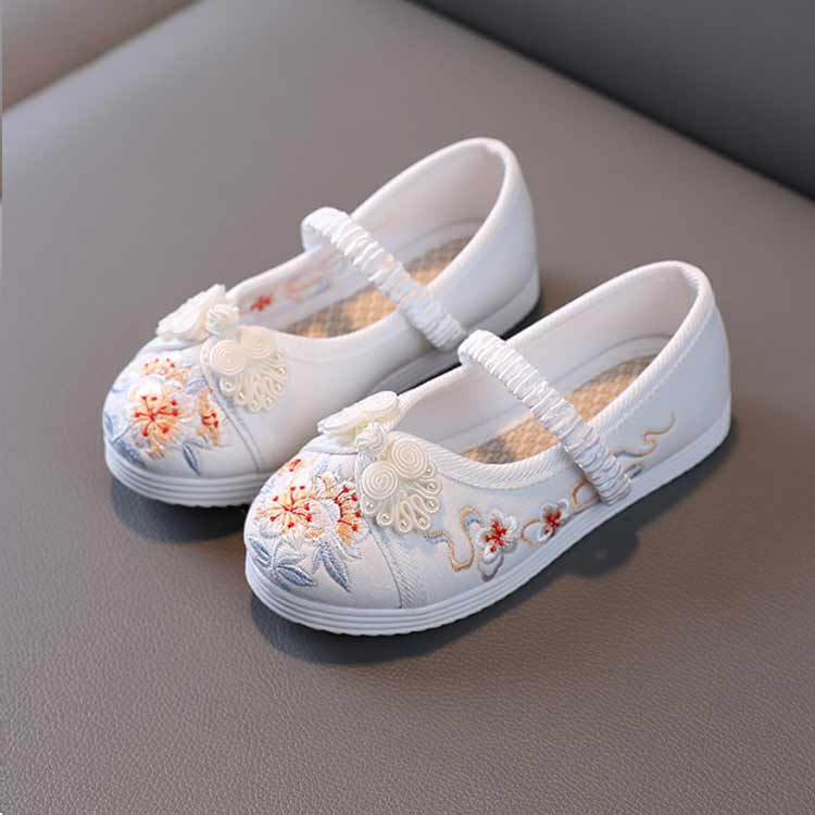 かわいい 草履のかわりに履ける 靴 キッズ フラットシューズ 草履 七五三 おしゃれ 七五三 刺繍 痛くない 楽ちん 3歳 和装 着物 和柄 5歳 7歳 子供靴 ホワイト ピンク
