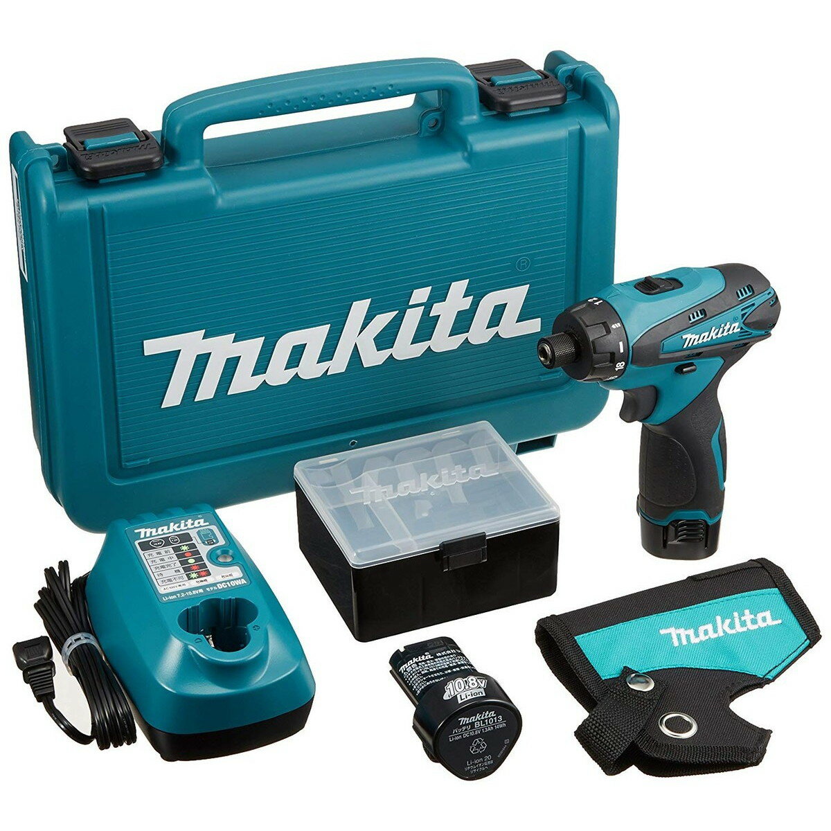 【在庫有 即納】 マキタ makita 充電式ドライバドリル 10.8V 1.3Ah バッテリー2個付き DF030DWX