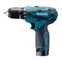 マキタ(Makita) 充電式ドライバドリル 10.8V 1.3Ah バッテリー2個付き DF330DWX
