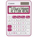 Canon カラフル電卓 LS-105WUC-PK ピンク 10桁ミニ卓上タイプ