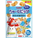 いなばペットフード CIAO ちゅ〜るビッツ 12g×15袋入り まぐろ・かつおバラエティ キャットフード 猫用おやつ ドライパック 国産 ちゅーる