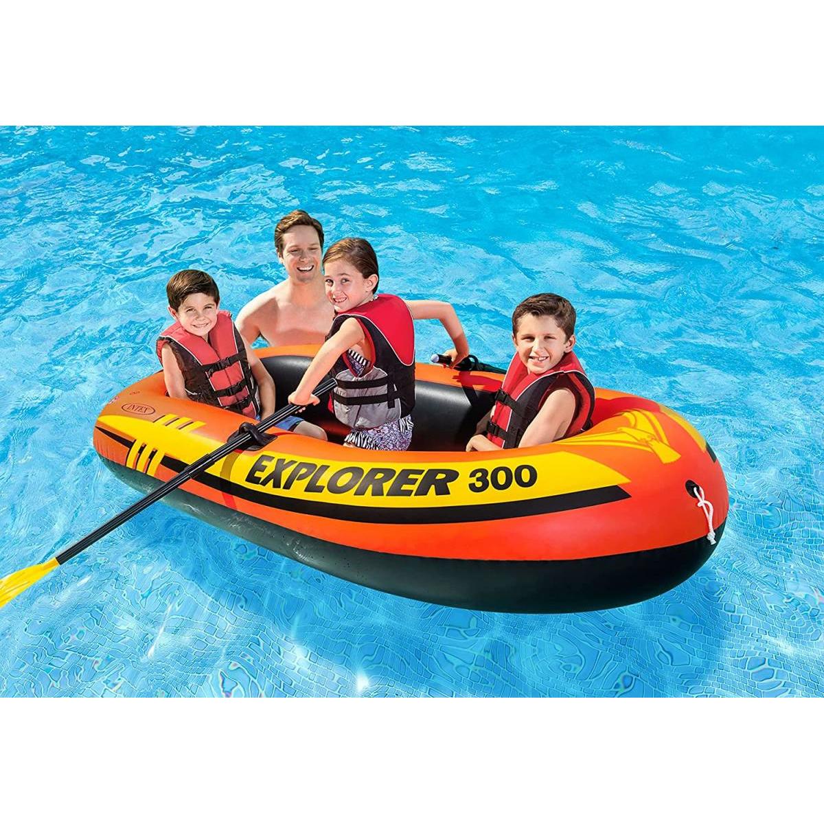 INTEX(インテックス)子供用ボートエクスプローラー300SET211times;117times;41cmU-583323人乗りボート水遊び【日本正規品】