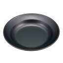 キャプテンスタッグ(CAPTAIN STAG) メタリックブラックコート 丸型カレー皿 UH-61 アウトドア キャンプ 食器 茶碗