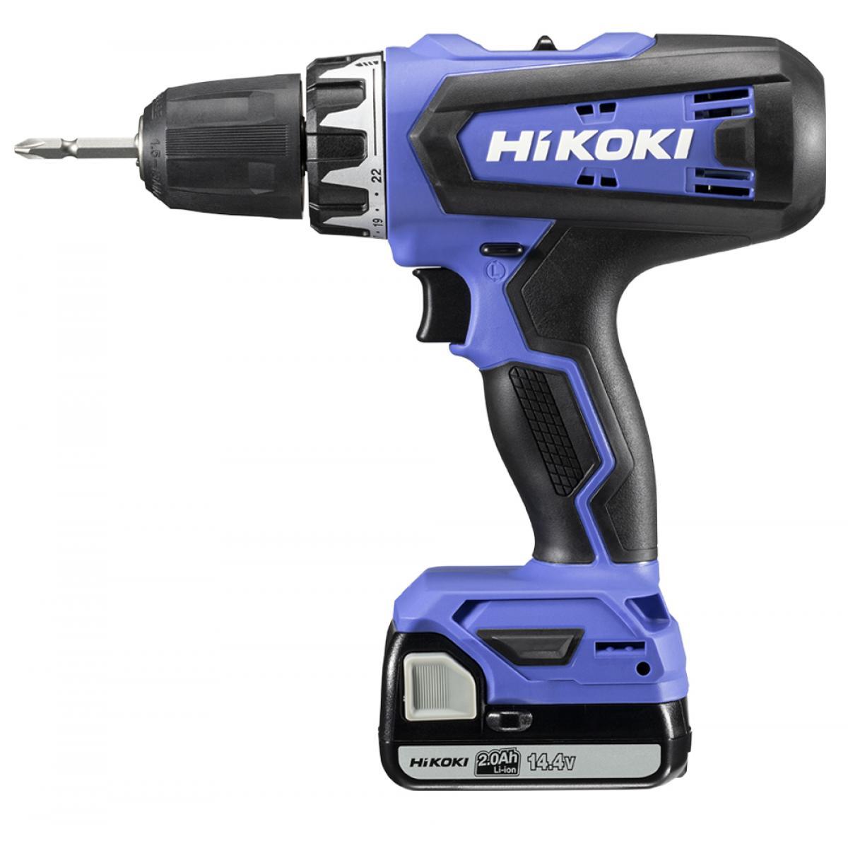   HiKOKI(ハイコーキ) 14.4V コードレスドライバドリル FDS14DF(BG)　バッテリー×1・急速充電器(UC18YKSL) ・ケース付