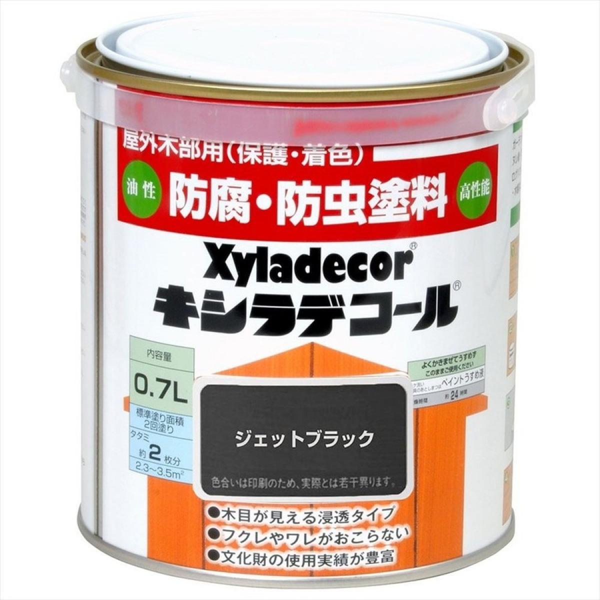 大阪ガスケミカル キシラデコール ジェットブラック 0.7L 　油性 屋外用 防腐・防虫 塗料 補修用品 住宅資材