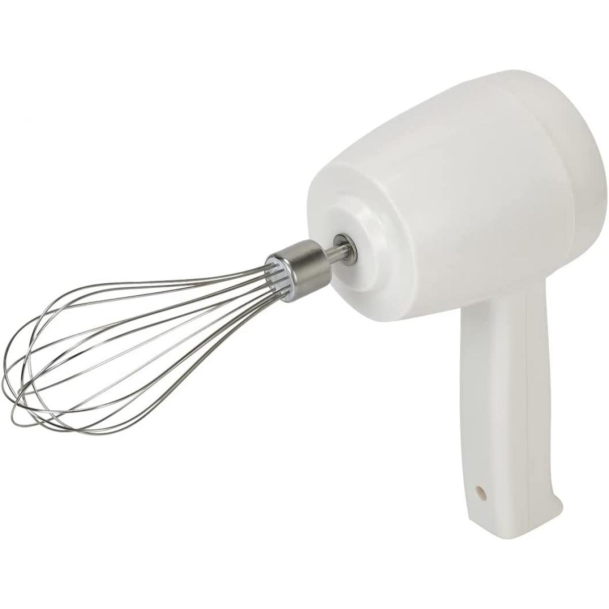 パール金属 ハンドミキサー 泡立て器 コードレス ササット D-6706 5段階切替 ホワイト 充電式 お菓子作り 調理 ホイップ ミキシングのサムネイル