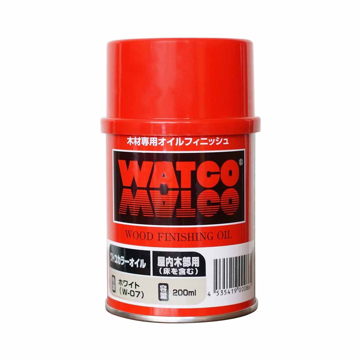 ワトコ(WATCO) ワトコオイル ホワイト W-07 200ML　オイルフィニッシュ 屋内用 木部用 北三