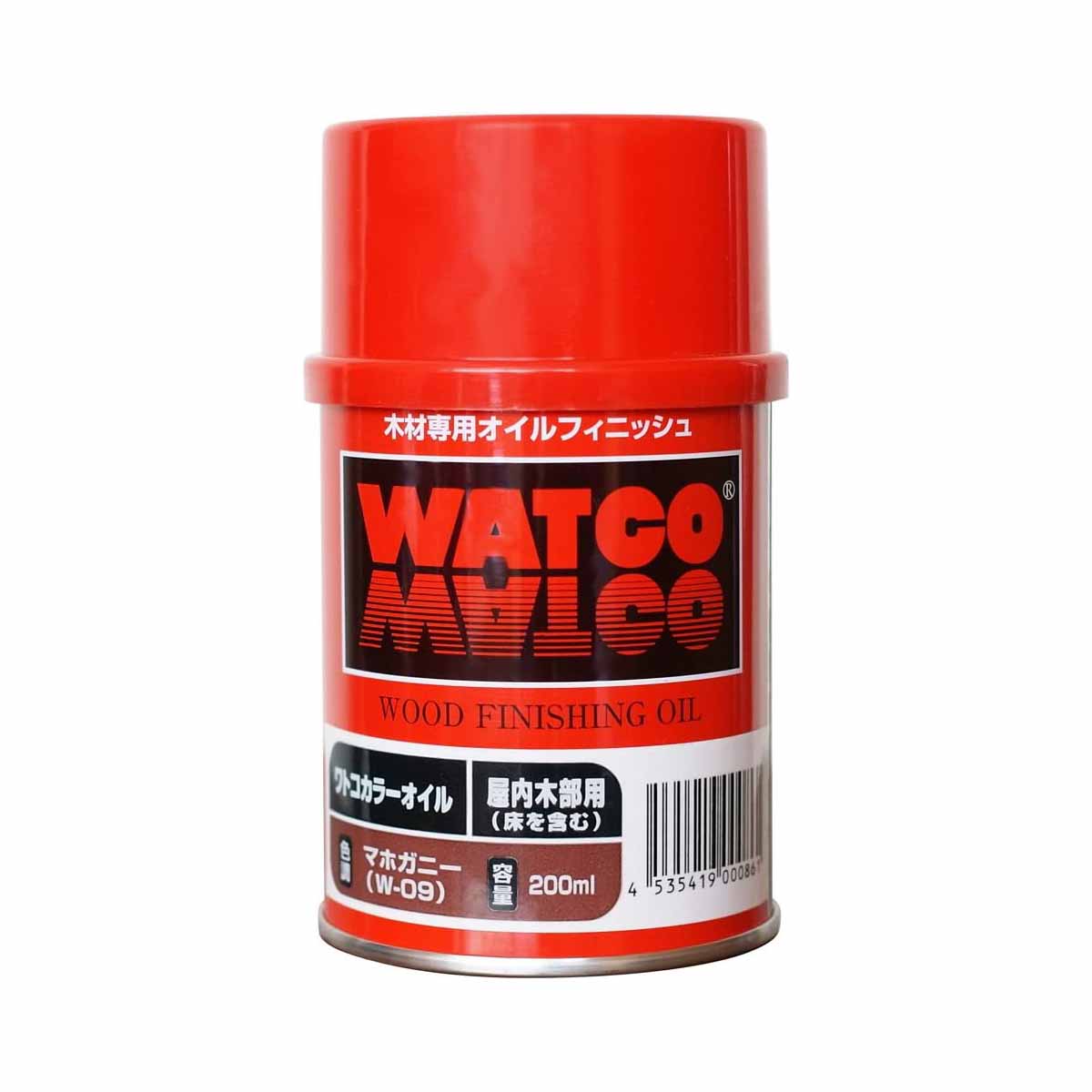 ワトコ(WATCO) ワトコオイル W-09 マホガニー 200ML　オイルフィニッシュ 屋内用 木部用 北三