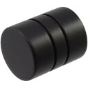 ハイロジック TQOOL SUS201 溝付ラウンドツマミ 直径25mm 黒 ニッケル 030944 つまみ 取っ手 とって DIY HILOGIK