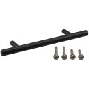 ハイロジック TQOOL SUS201 ポールハンドル ピッチ:96mm 黒ニッケル 1個 30978 取っ手 取手 つまみ ツマミ ハンドル DIY HILO...