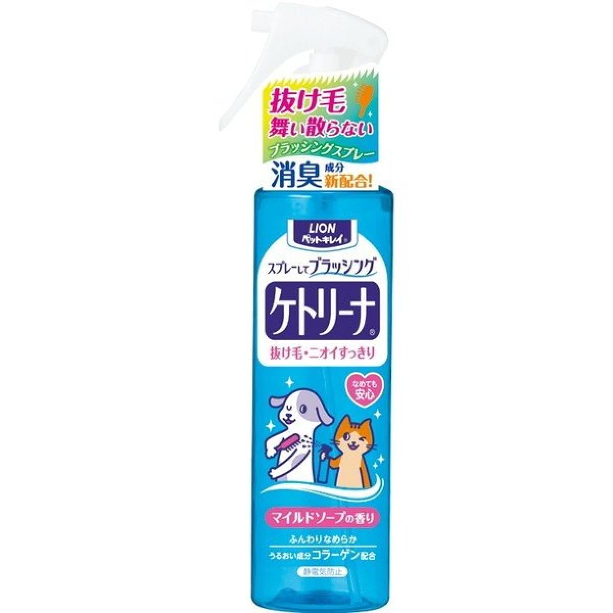 【商品説明】 抜け毛がしっかり取れてニオイもスッキリ。室内での毛の落下やブラッシング時の毛の舞い散りを抑えます。消臭成分を新配合。静電気防止効果で毛のからまりを防ぎます。ペットがなめても安心です。清潔なマイルドソープの香り。 【商品詳細】 200ML