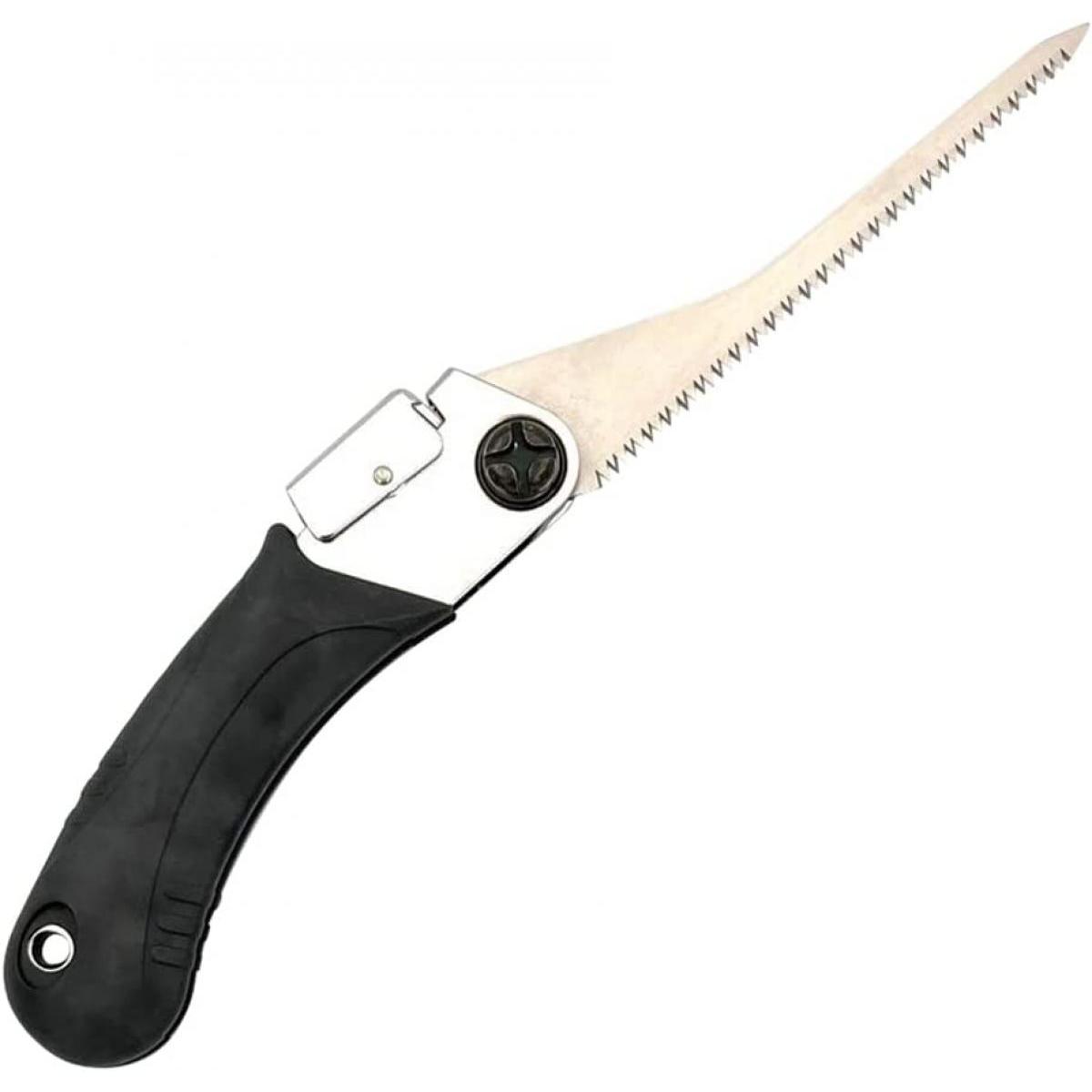 石鋸工業 現場屋 折込引廻鋸 本体 120mm 替刃式 のこぎり ノコギリ 鋸 ミニ 持ち運び 穴あけ