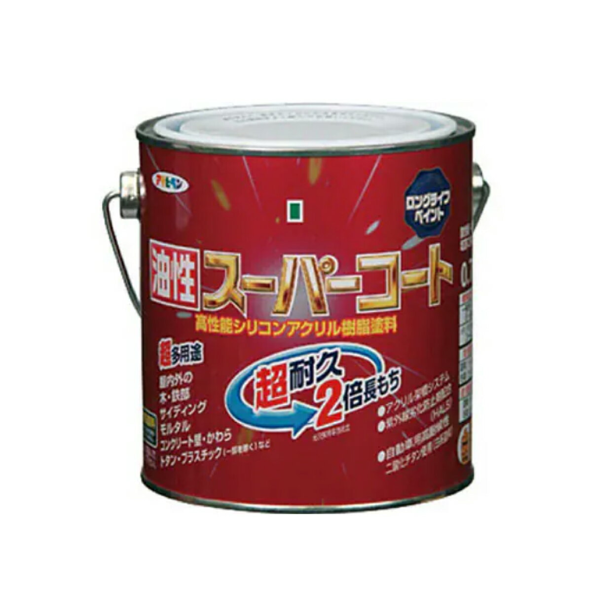  アサヒペン 油性スーパーコート スーパーコート 油性塗料 ソフトグレー 0.7L