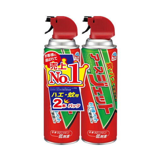 アース製薬 アースジェット 450mL 2本パック 蚊・ハエ用駆除スプレー 殺虫剤 低刺激・無香料 防除用医薬部外品 アース製薬 アースジェット 450mL 2本パック 蚊・ハエ用駆除スプレー 殺虫剤 低刺激・無香料 防除用医薬部外品