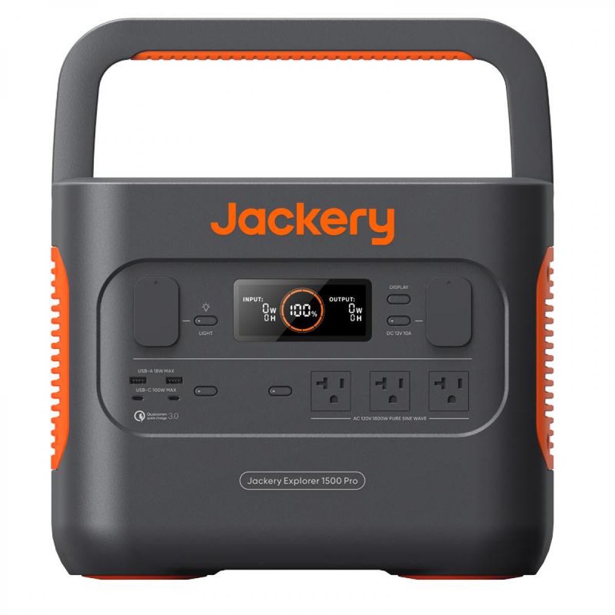 Jackery ジャクリ ポータブル電源 1500Pro 大容量 1512Wh JE-1500B 定格 1800W 50/60Hz アウトドア キャンプ 防災 車中泊